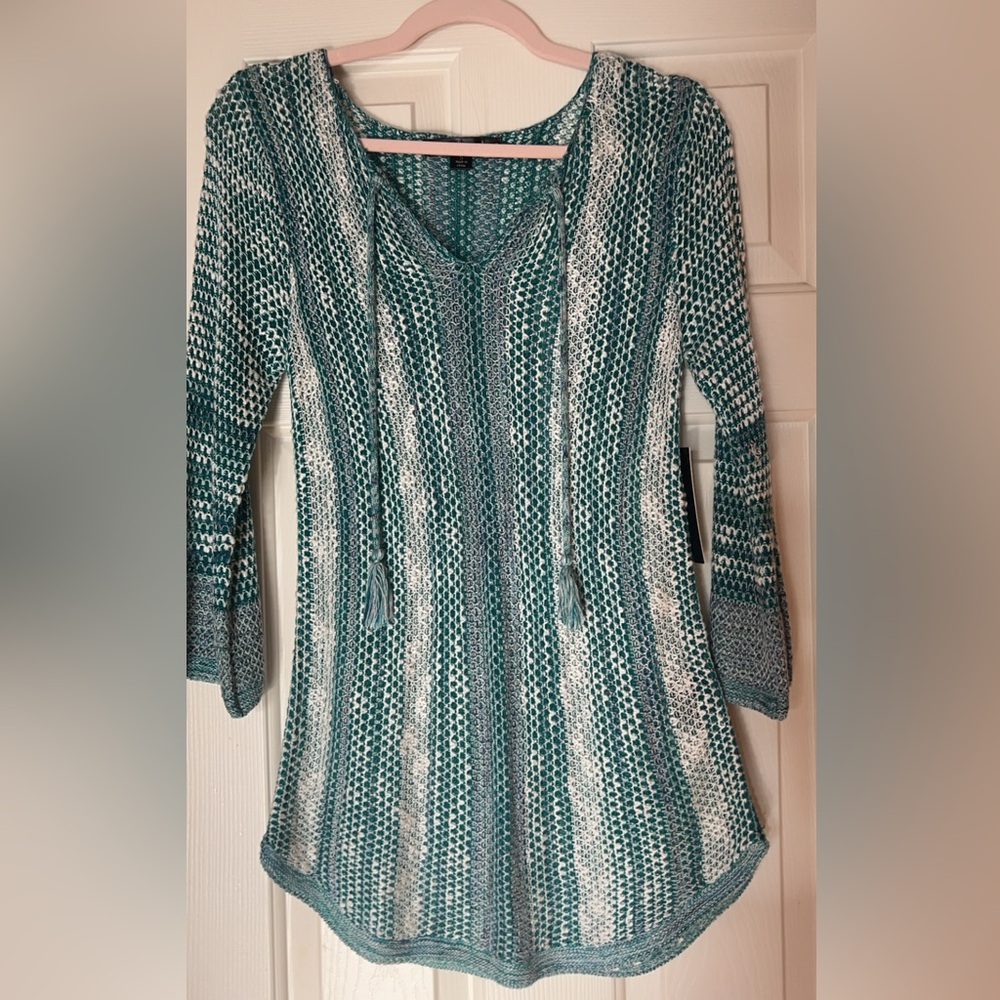 NEW |Women’s Gorgeous Open Knit Top Cover-Up Swim Tunic Small